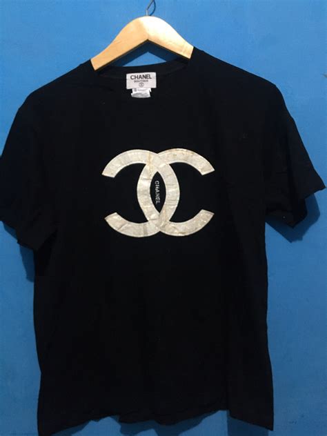 t shirts chanel|Chanel t shirt vintage.